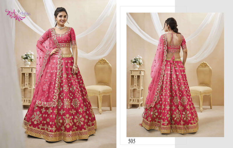 Zeel Clothing Angelic Vol 1 Art Silk Designer Wedding Wear Lehenga Collection