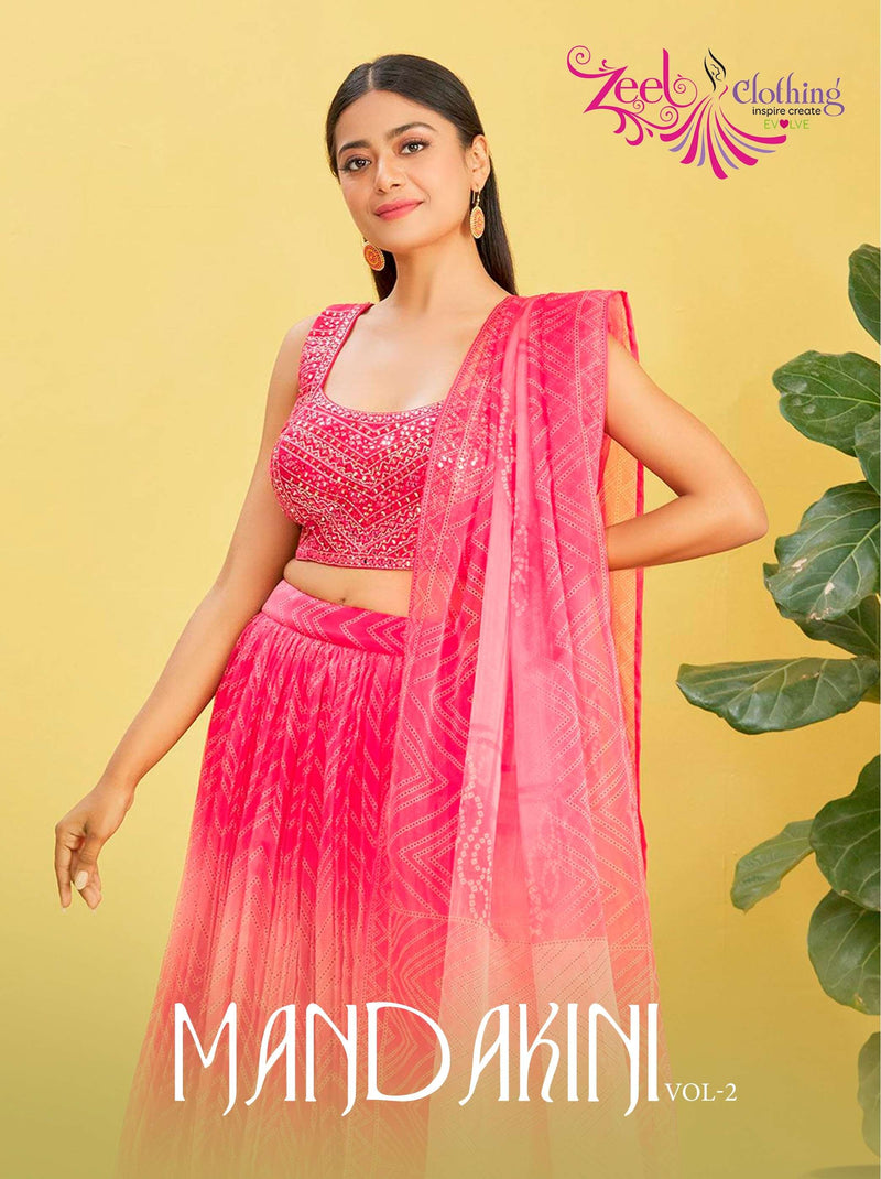 Zeel Clothing Mandakini Vol 2 Organza Designer Party Wear Lehenga Choli