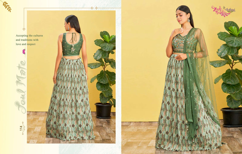 Zeel Clothing Mandakini Vol 2 Organza Designer Party Wear Lehenga Choli