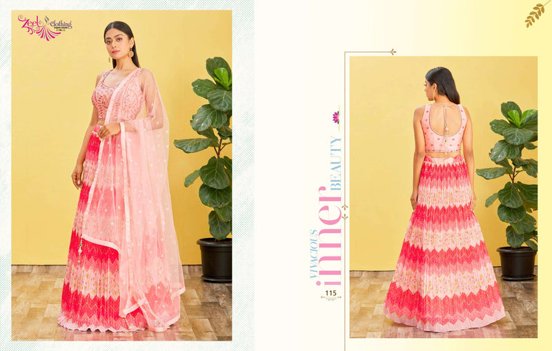 Zeel Clothing Mandakini Vol 2 Organza Designer Party Wear Lehenga Choli