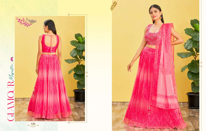 Zeel Clothing Mandakini Vol 2 Organza Designer Party Wear Lehenga Choli