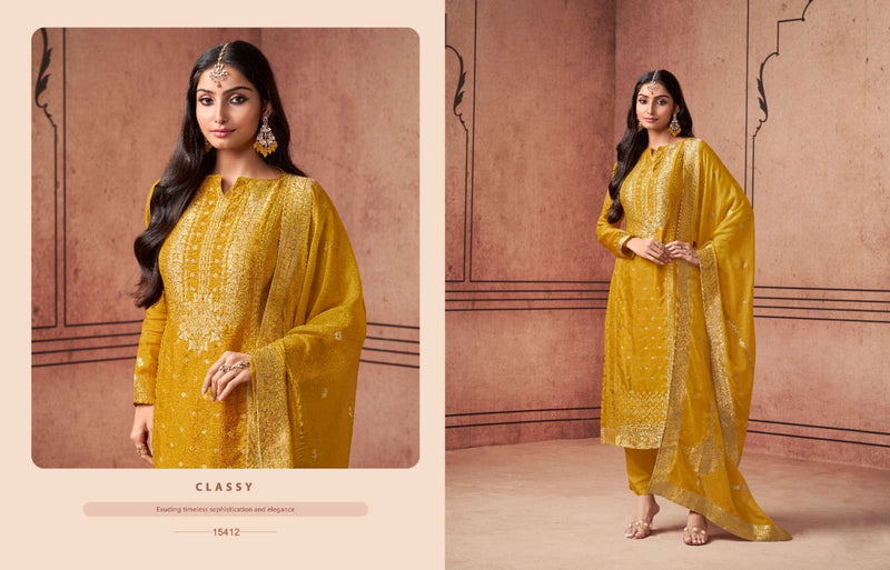 Zisa Aurum Silk Jacquard Wedding Wear Designer Suit