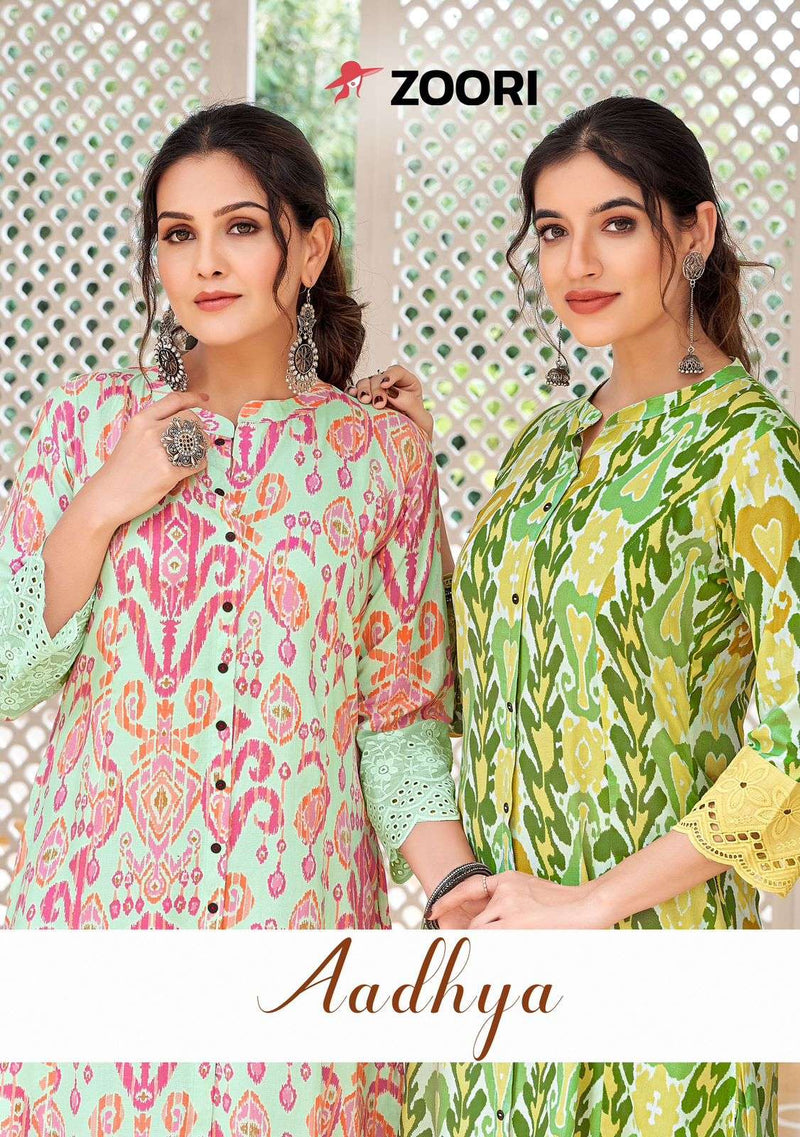 Zoori Adhya Rayon Fancy Daily Wear Kurti