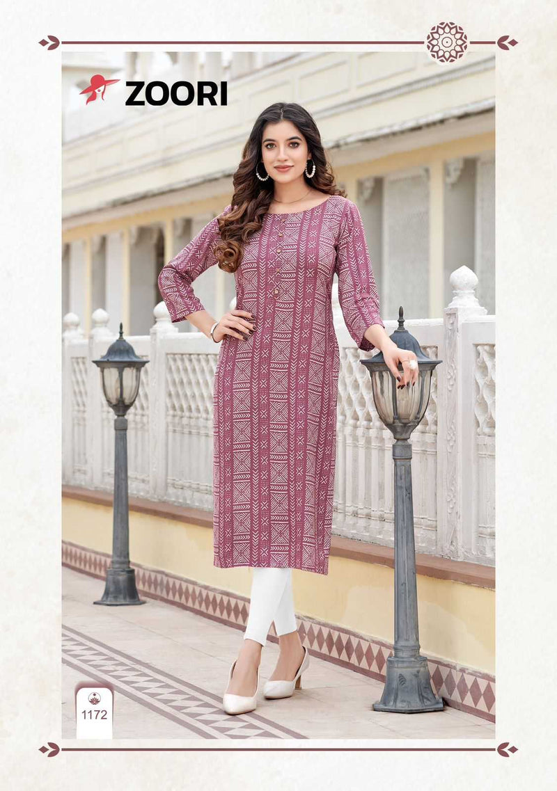 Zoori Akshara Vol 29 Rayon Print Daily Wear Kurti Set