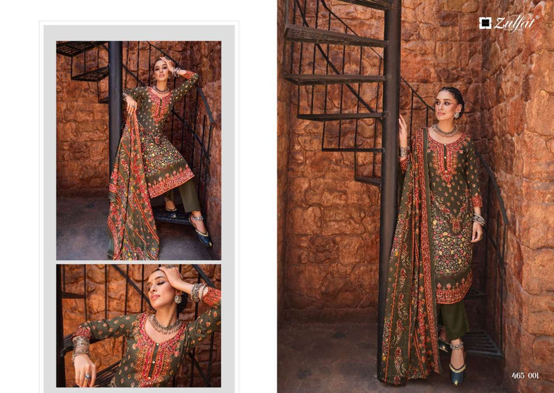 Zulfat Designer Suits Aisha Pashmima Digital Print Daily Wear Collection