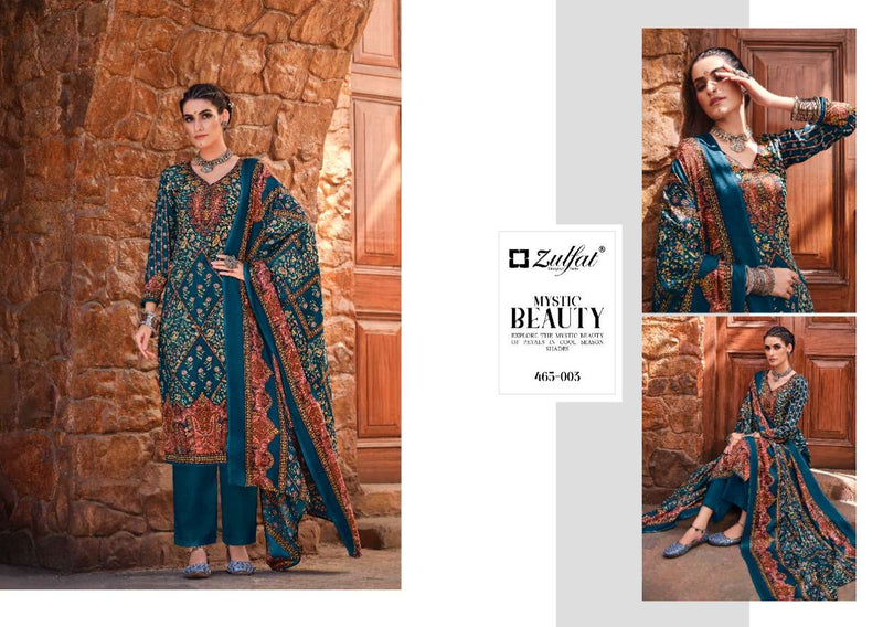 Zulfat Designer Suits Aisha Pashmima Digital Print Daily Wear Collection