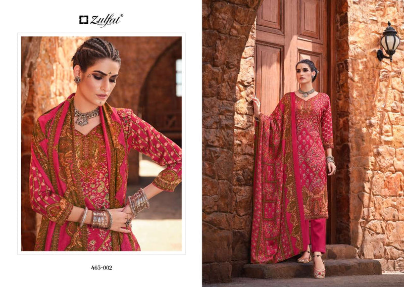 Zulfat Designer Suits Aisha Pashmima Digital Print Daily Wear Collection