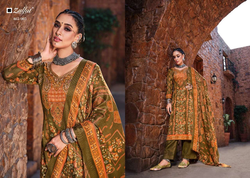 Zulfat Designer Suits Aisha Pashmima Digital Print Daily Wear Collection