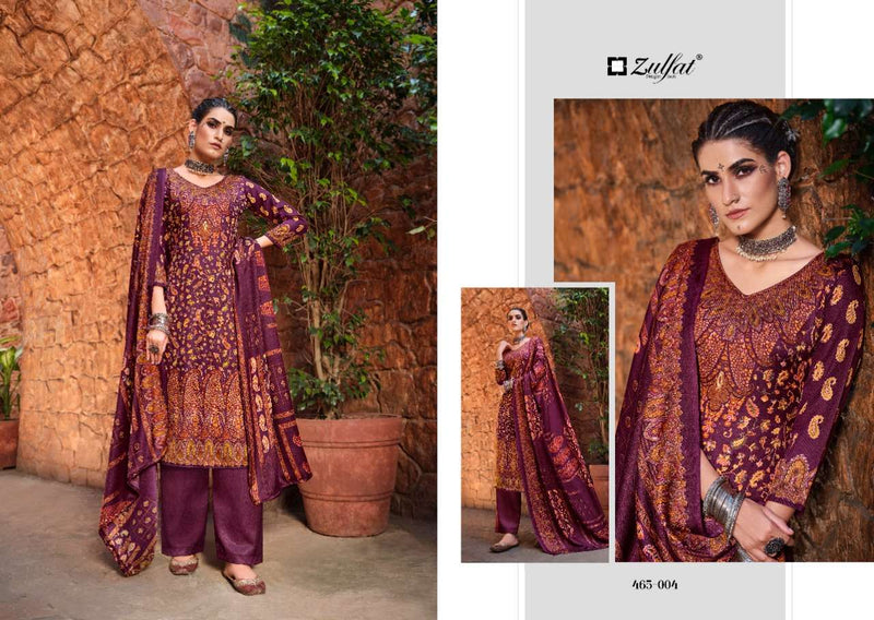 Zulfat Designer Suits Aisha Pashmima Digital Print Daily Wear Collection