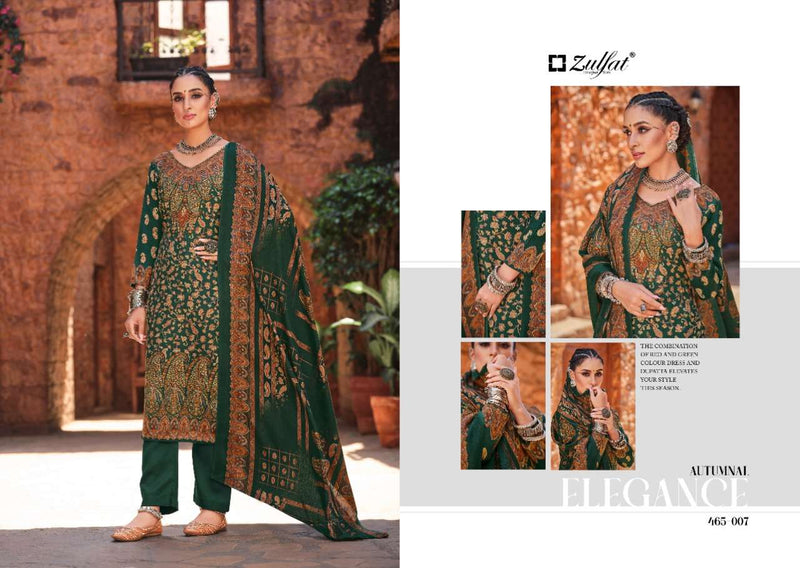 Zulfat Designer Suits Aisha Pashmima Digital Print Daily Wear Collection