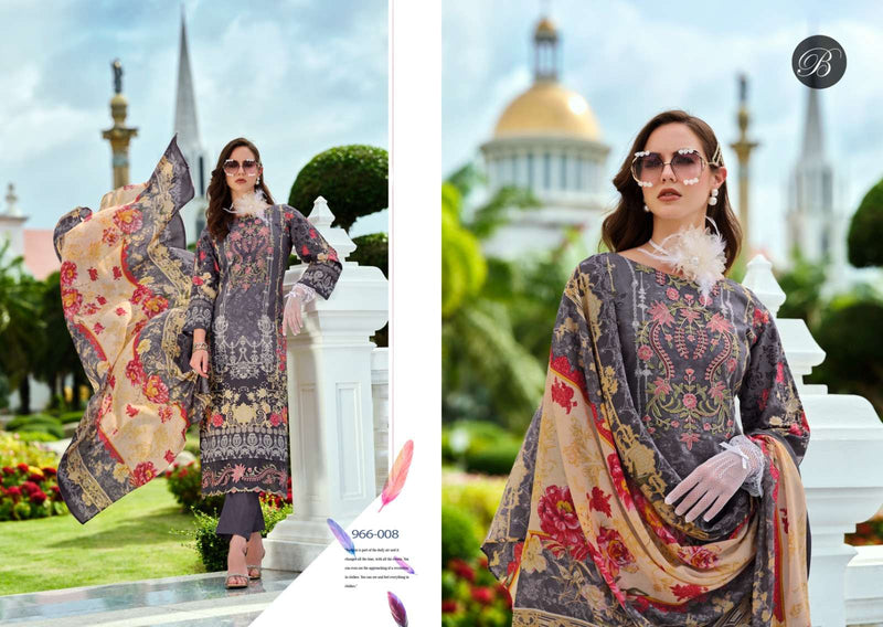 Zulfat Designer Suits Al Marina Cotton Digital Print Heavy Embroidery Fancy Suit