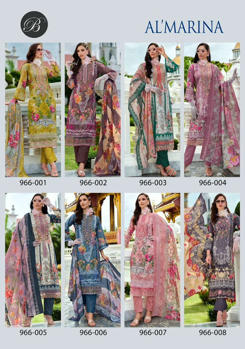 Zulfat Designer Suits Al Marina Cotton Digital Print Heavy Embroidery Fancy Suit