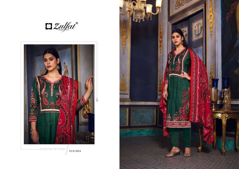 Zulfat Designer Suits Firdaus Wool Pashmina Designer Party Wear Suit