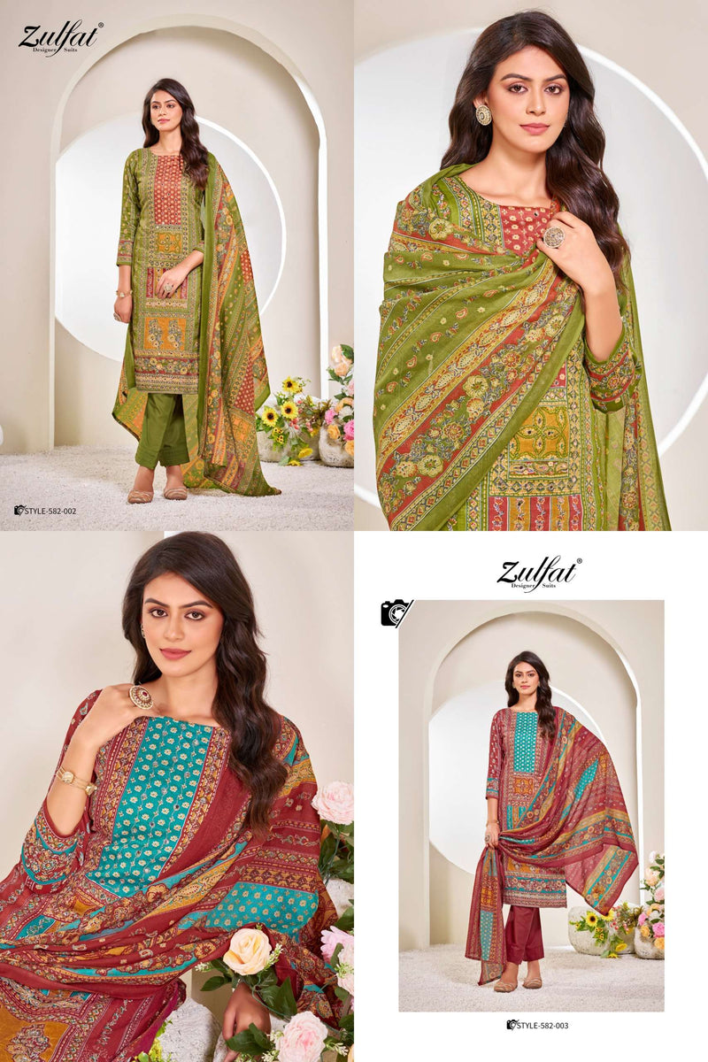 Zulfat Designer Suits Raabta Jam Cotton Designer Print Salwar Suit