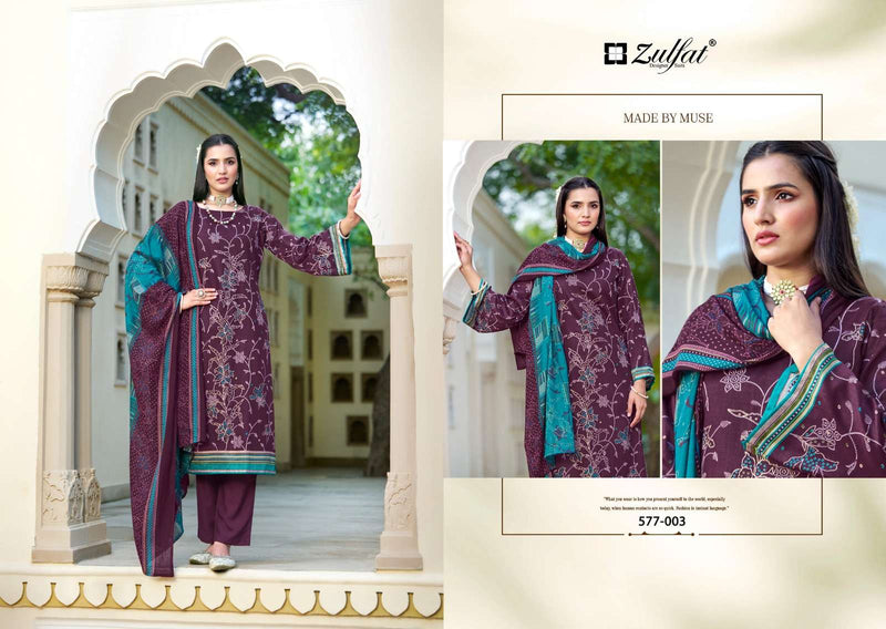 Zulfat Designer Suits Razia Jam Cotton Daily Wear Fancy Suit