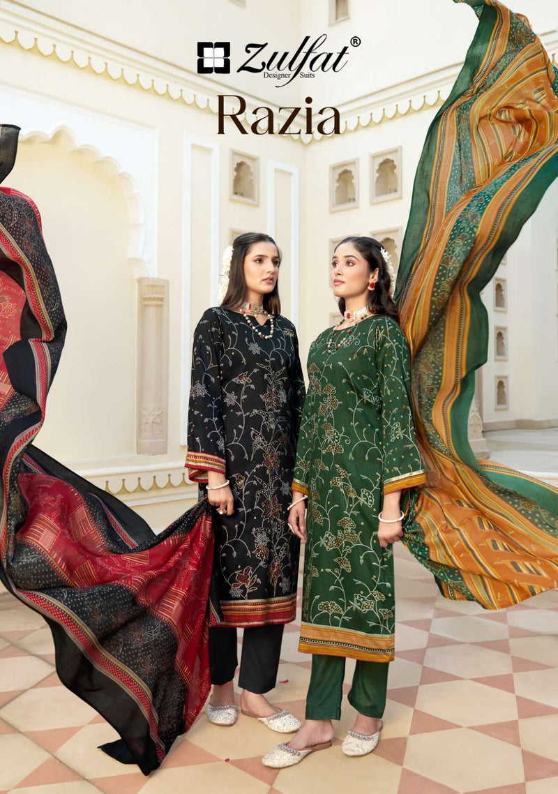 Zulfat Designer Suits Razia Jam Cotton Daily Wear Fancy Suit