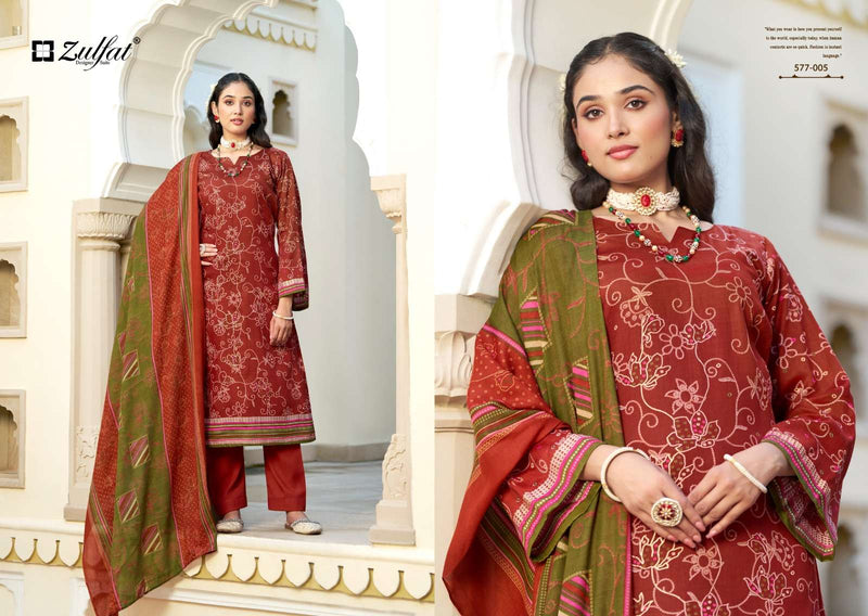 Zulfat Designer Suits Razia Jam Cotton Daily Wear Fancy Suit