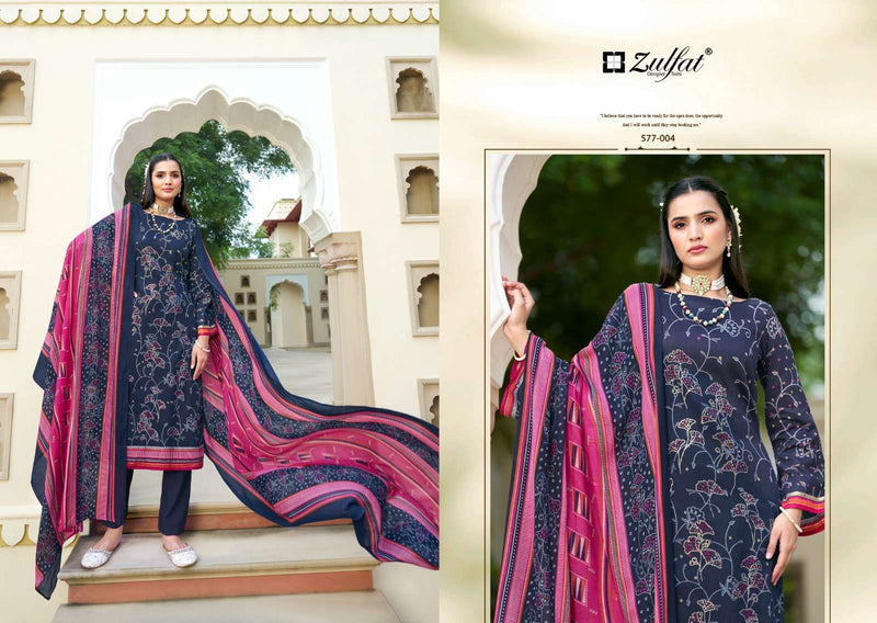 Zulfat Designer Suits Razia Jam Cotton Daily Wear Fancy Suit