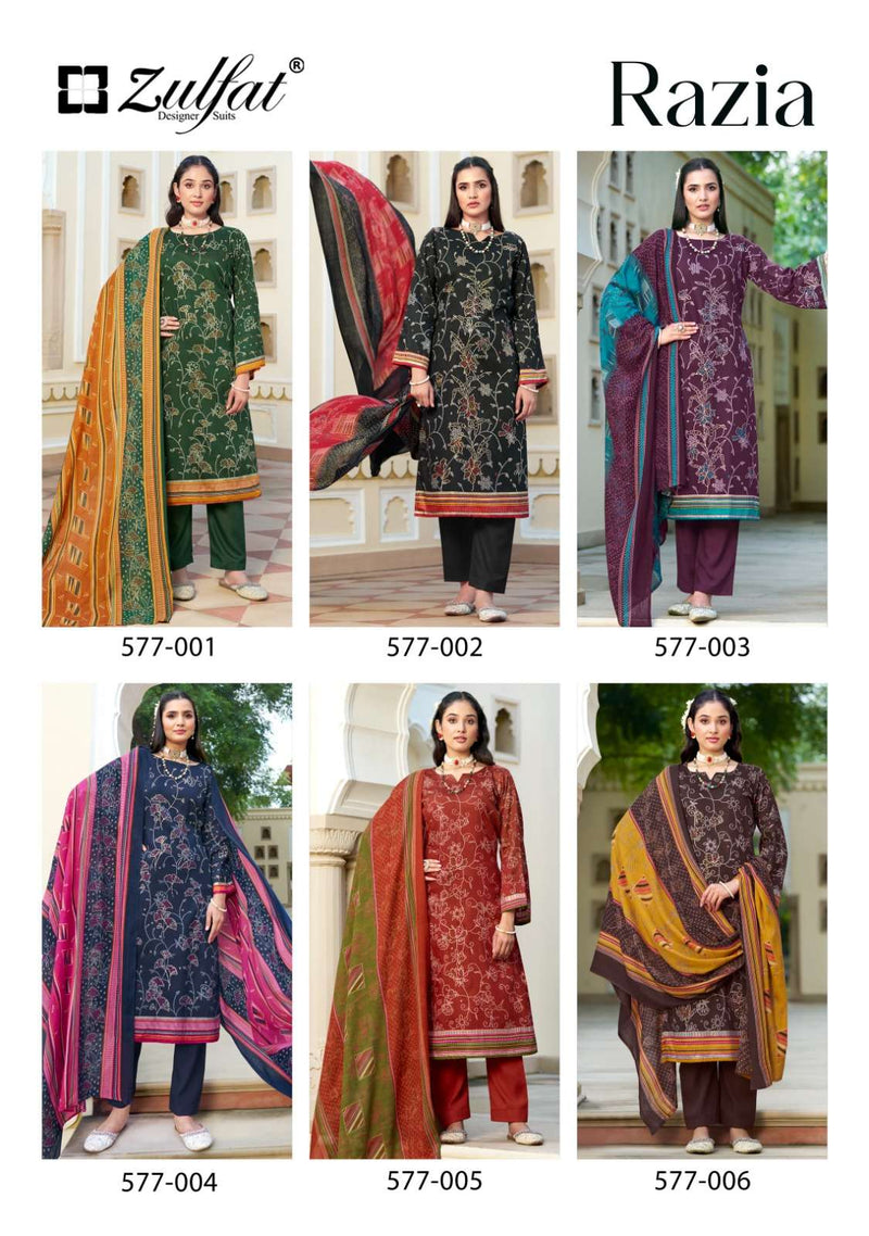 Zulfat Designer Suits Razia Jam Cotton Daily Wear Fancy Suit