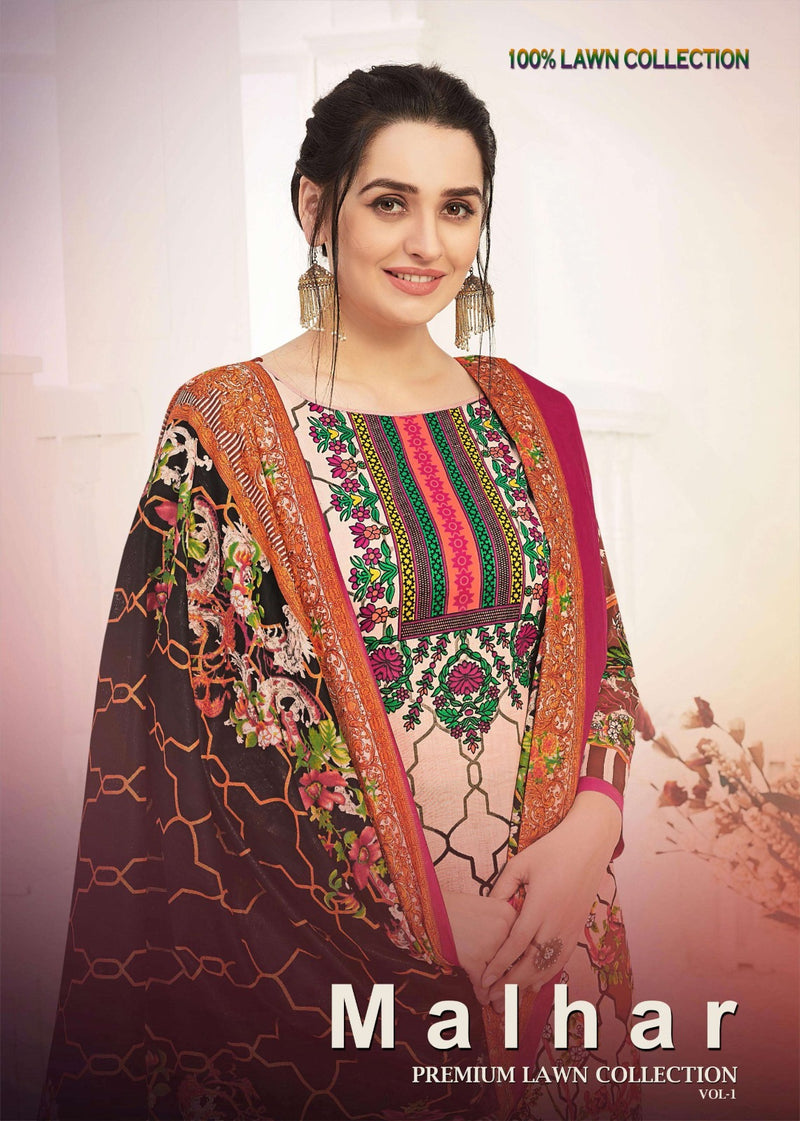 Mantra Fashion Malhar Premium Lawn Collection Vol 1 Karachi Lawn Cotton Printed Designer Salwar Kameez