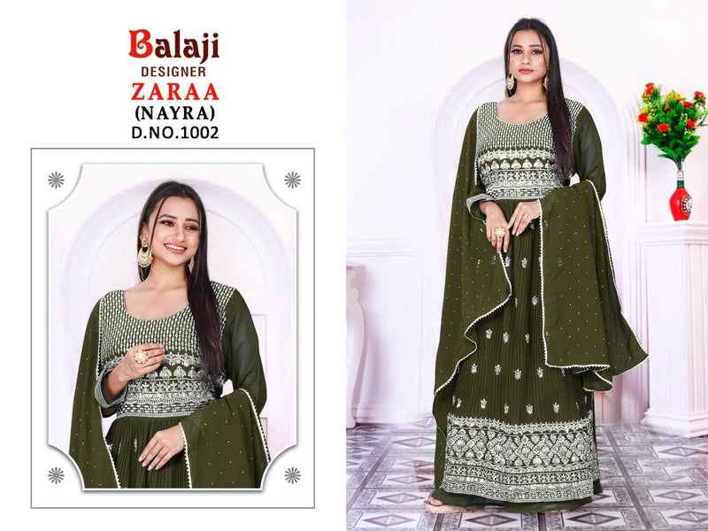 Balaji Designer Zaraa Blooming Georgette Fancy Designer Partywear Salwar Suit