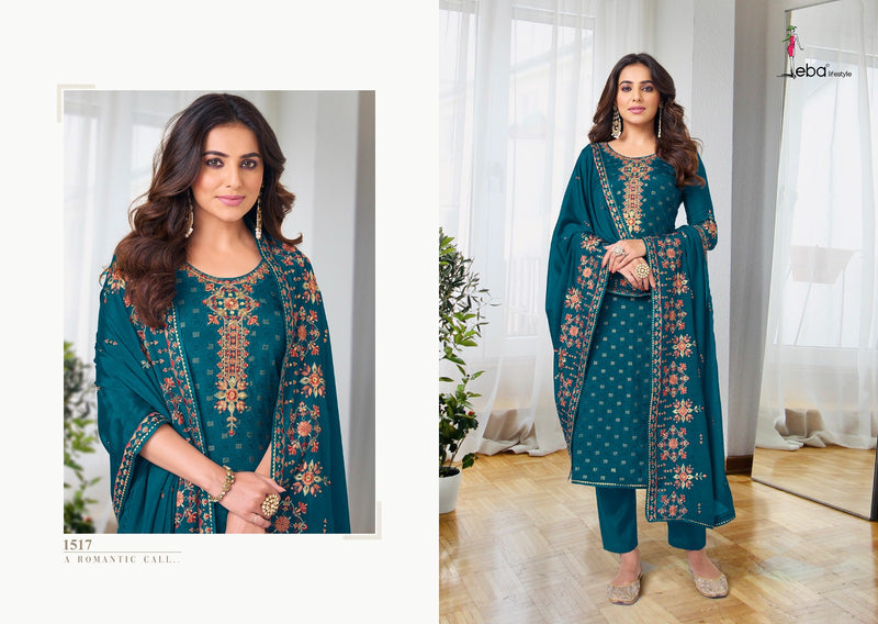 Eba Lifestyle Ashpreet Vol 8 Heavy Chinon Georgette Embroidery Diamond Work Partywear Designer Salwar Suit