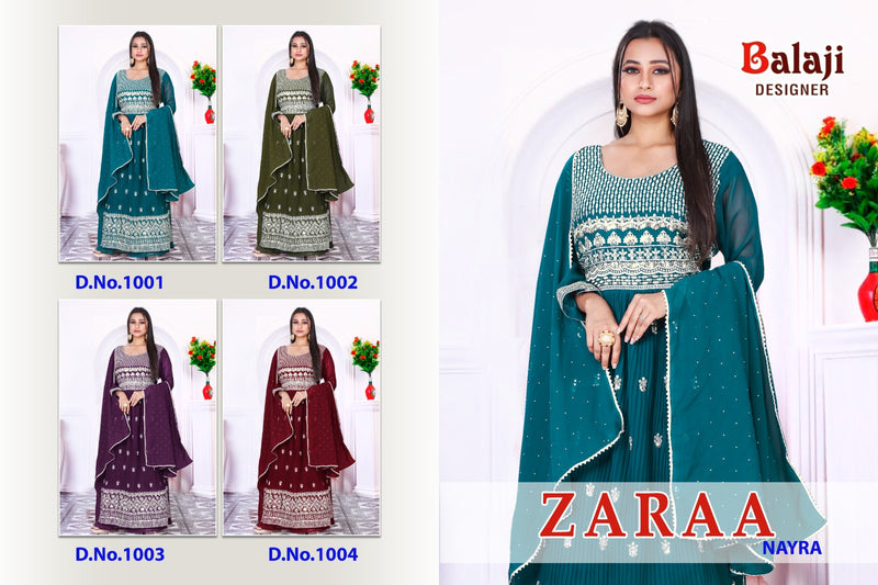 Balaji Designer Zaraa Blooming Georgette Fancy Designer Partywear Salwar Suit