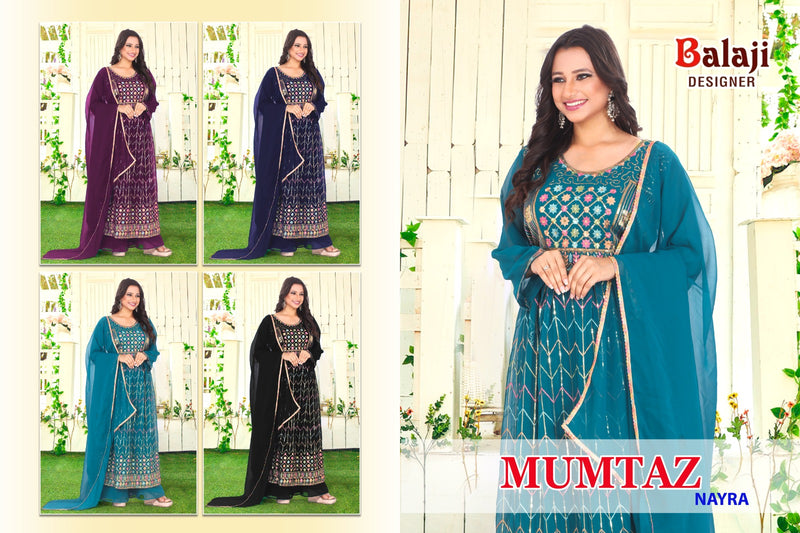 Balaji Designer Mumtaz Georgette Naira Cut Designer Salwar Suit