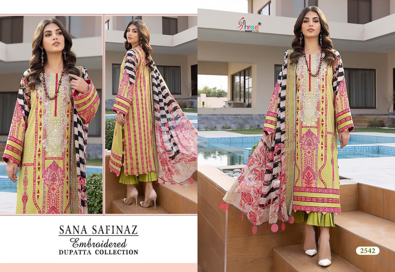 Shree Fabs Sana Safinaz Embroidered Dupatta Collection Pure Cotton Print Self Embroidery Fancy Pakistani Salwar Kameez