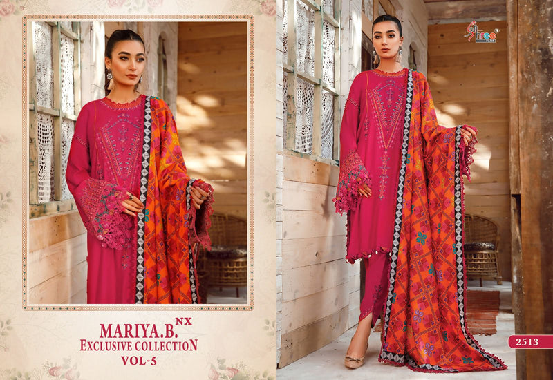 Shree Fabs Maria B Exclusive Collection Vol 5 Nx Pure Rayon Cotton Heavy Kasmiri Self Embroidery Pakistani Salwar Suit