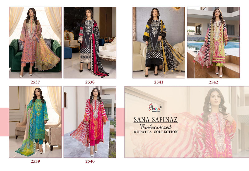 Shree Fabs Sana Safinaz Embroidered Dupatta Collection Pure Cotton Print Self Embroidery Fancy Pakistani Salwar Kameez