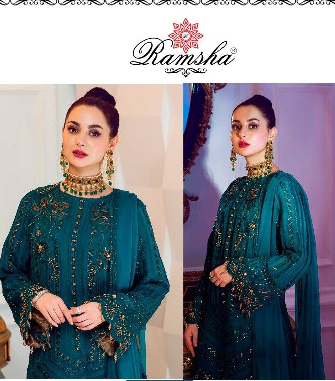 Ramsha R 214 Georgette Stylish Designer Salwar Kameez