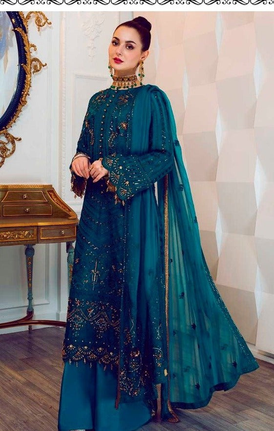 Ramsha R 214 Georgette Stylish Designer Salwar Kameez