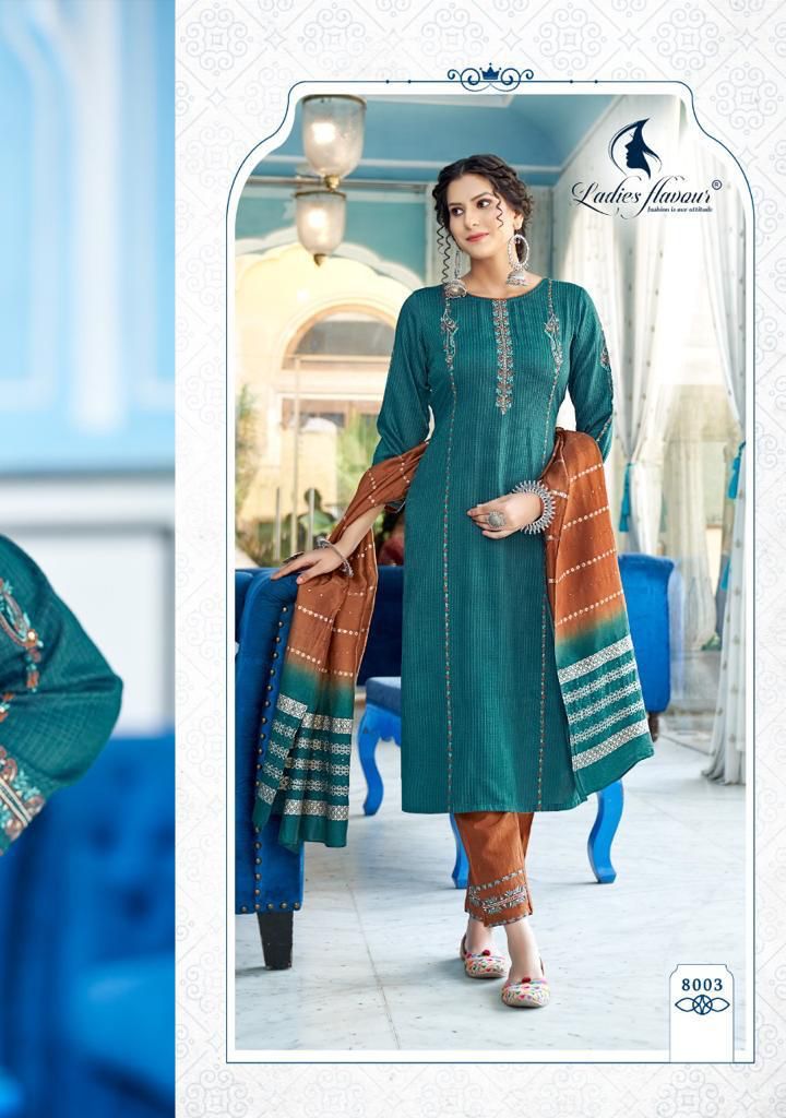 Ladies Aarohi Vol 8 Heavy Chinon With Embroidery Sequnce Work Stylish Designer Casual Wear Fancy Kurti