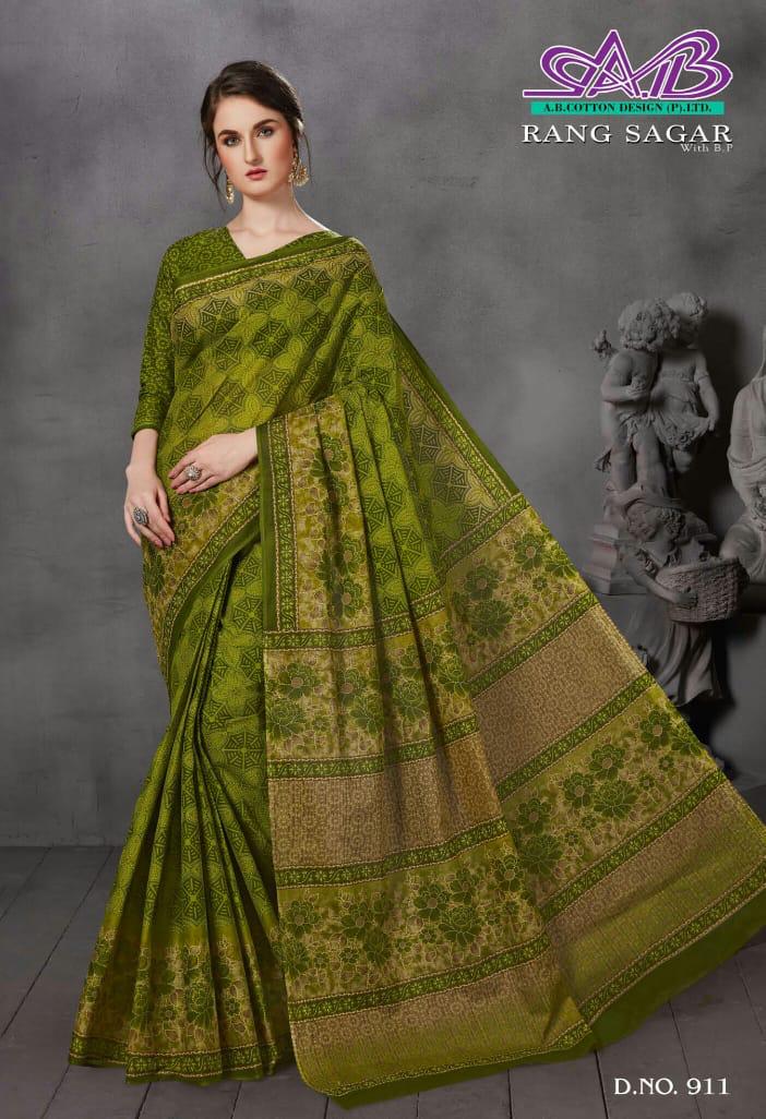 A B Cotton Rang Sagar Mulmul Cotton Quality Fency Saree