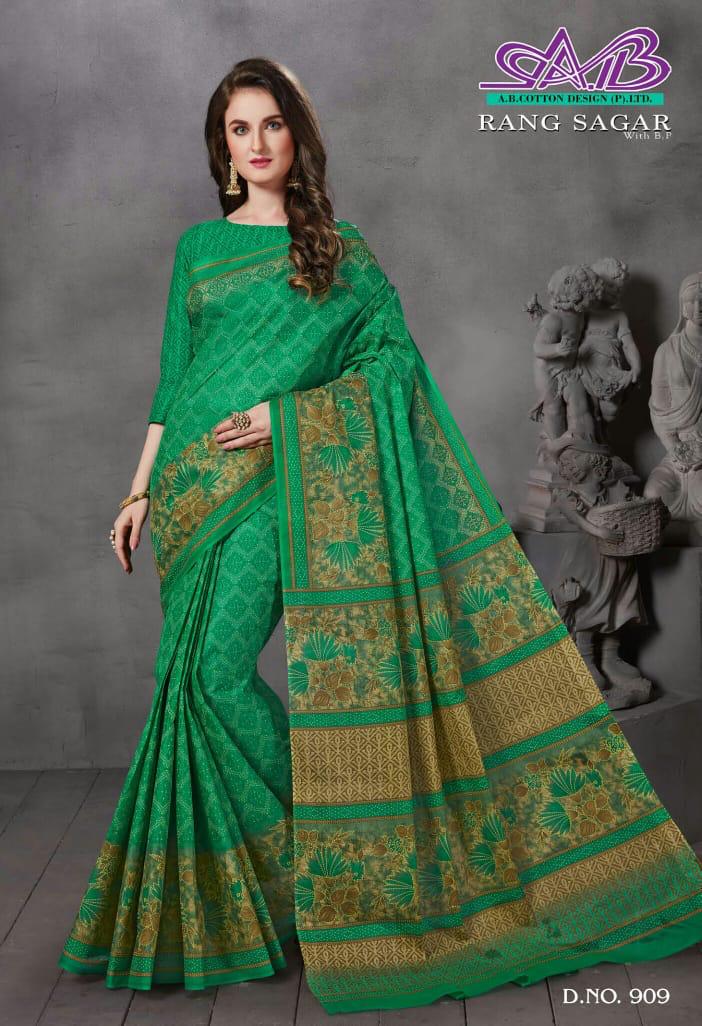 A B Cotton Rang Sagar Mulmul Cotton Quality Fency Saree