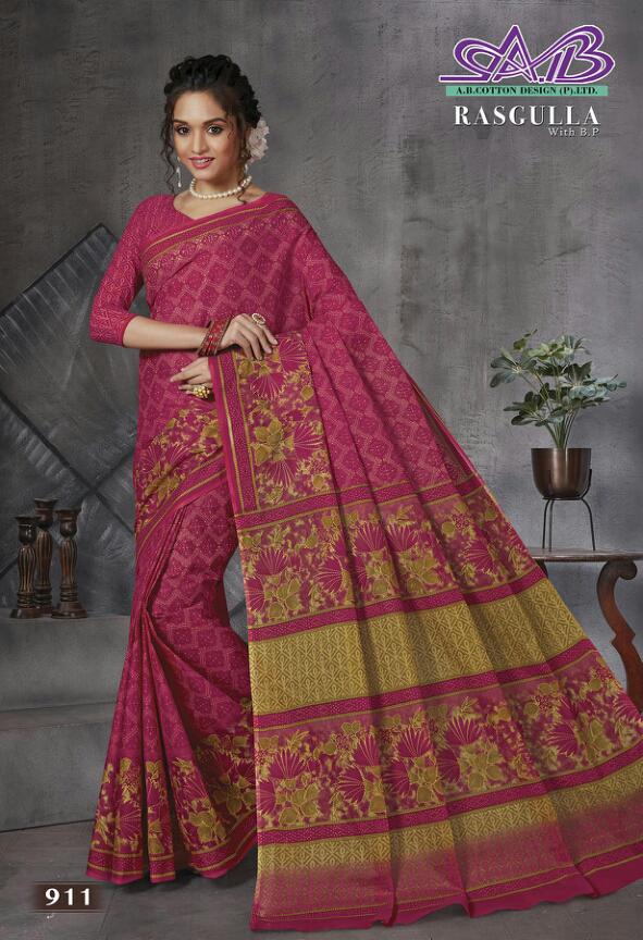 A B Cotton Rasgulla Mulmul Cotton Heavy Quality Fency Designer Saree