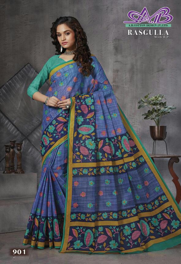 A B Cotton Rasgulla Mulmul Cotton Heavy Quality Fency Designer Saree