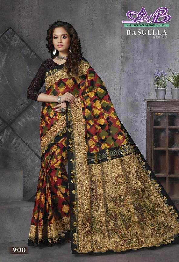 A B Cotton Rasgulla Mulmul Cotton Heavy Quality Fency Designer Saree