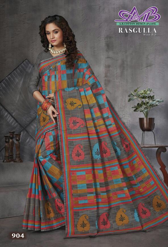 A B Cotton Rasgulla Mulmul Cotton Heavy Quality Fency Designer Saree