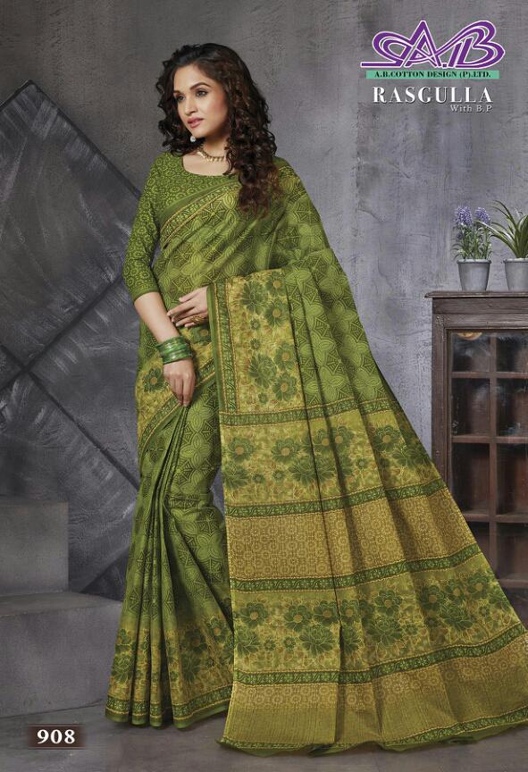 A B Cotton Rasgulla Mulmul Cotton Heavy Quality Fency Designer Saree