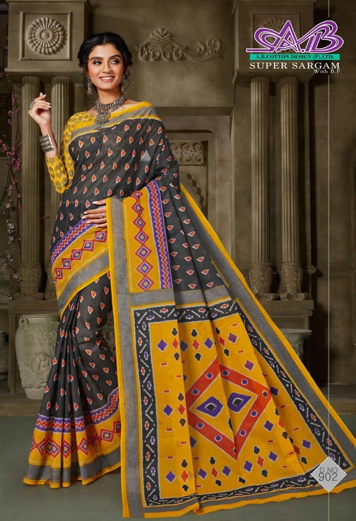 A B Cotton Super Sargam  Mulmul Cotton Quality Fency Saree