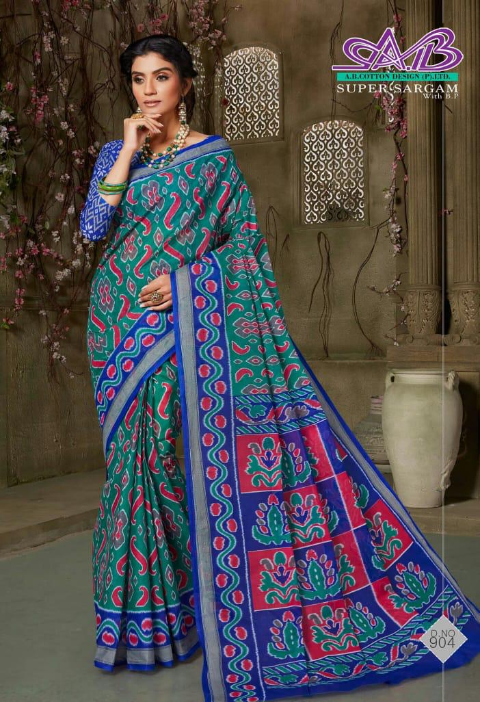 A B Cotton Super Sargam  Mulmul Cotton Quality Fency Saree