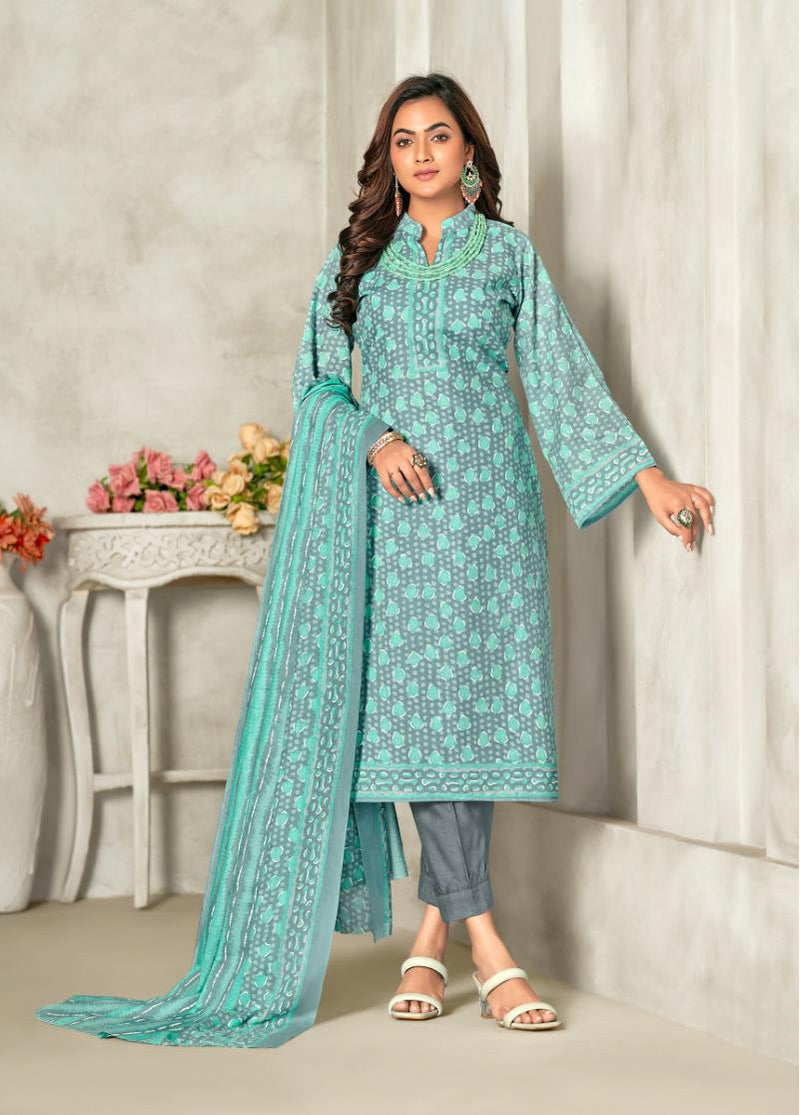 Skt Suits Adhira Vol 4 Pure Cotton Digital Khadi Printed Designer Salw