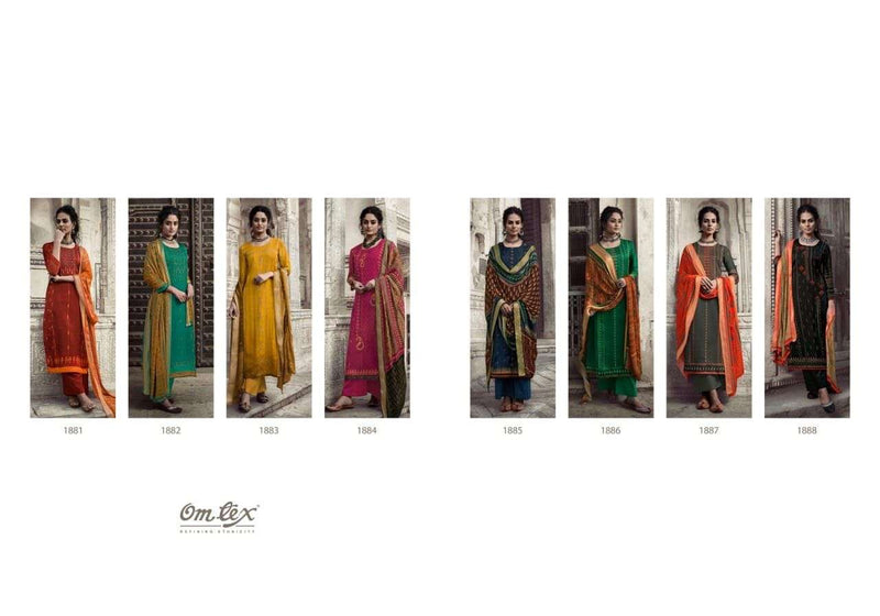 Omtex Present Ah Lam Organza Satin Silk Party Wear Salwar Suits With Digital Print