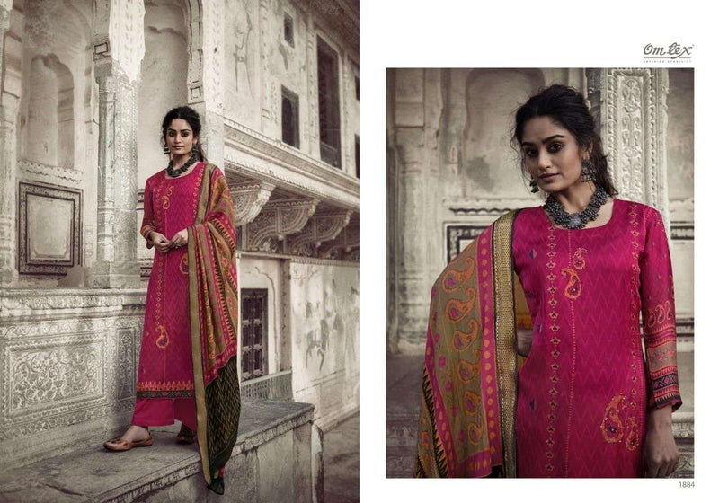 Omtex Present Ah Lam Organza Satin Silk Party Wear Salwar Suits With Digital Print