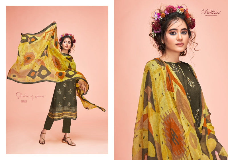 Belliza  Designer Studio Ahalya Cotton Party Wear Suits With Beautiful Digital Prints