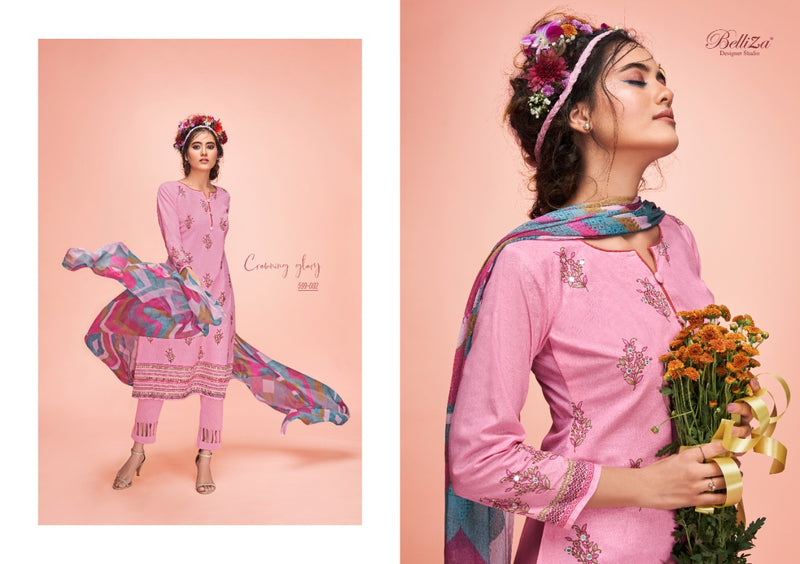 Belliza  Designer Studio Ahalya Cotton Party Wear Suits With Beautiful Digital Prints