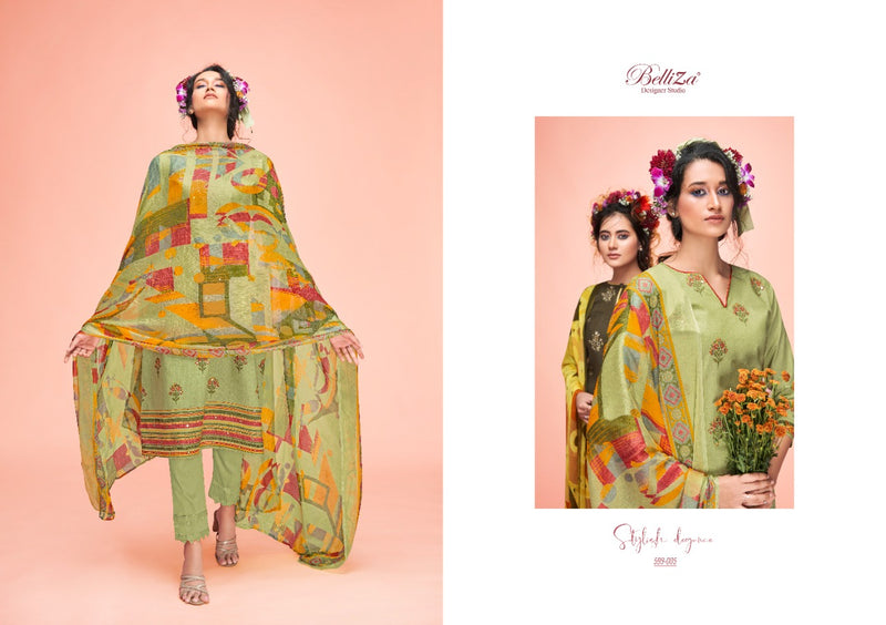 Belliza  Designer Studio Ahalya Cotton Party Wear Suits With Beautiful Digital Prints