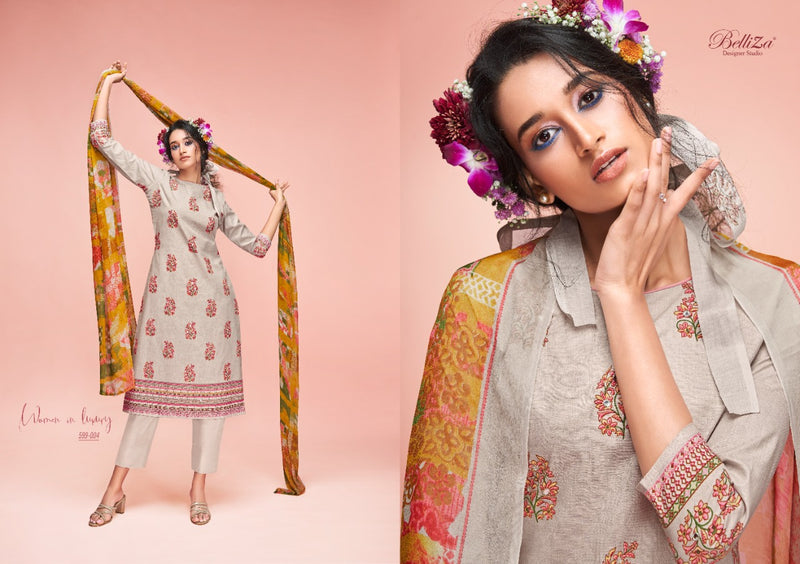 Belliza  Designer Studio Ahalya Cotton Party Wear Suits With Beautiful Digital Prints